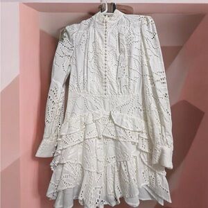 SAU LEE  white dress 👗